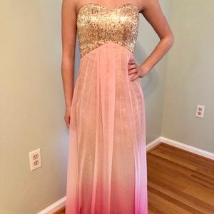 Blush Ombré Formal Dress